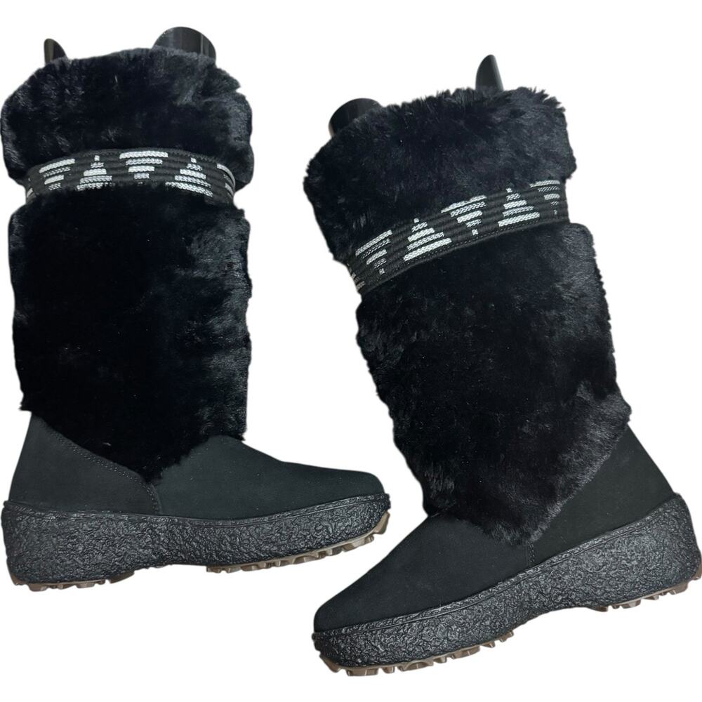NWOB Oscar Sport Winter Fur Boots Women’s US 5.5 Euro 36 Made In Italy Gum Sole